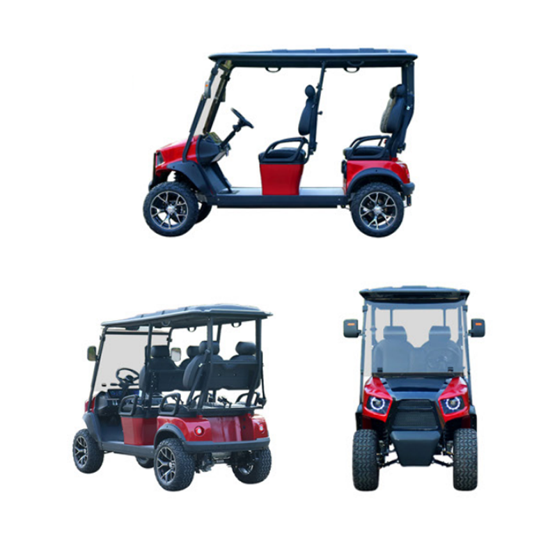 Factory Price Custom Electric Golf Cart Comfortable 4 Seats Model