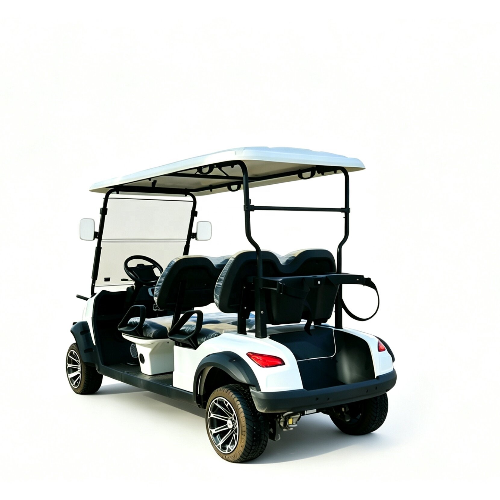 White 4 Seats 5KW Electric Golf Cart Perfect for Private and Commercial Use