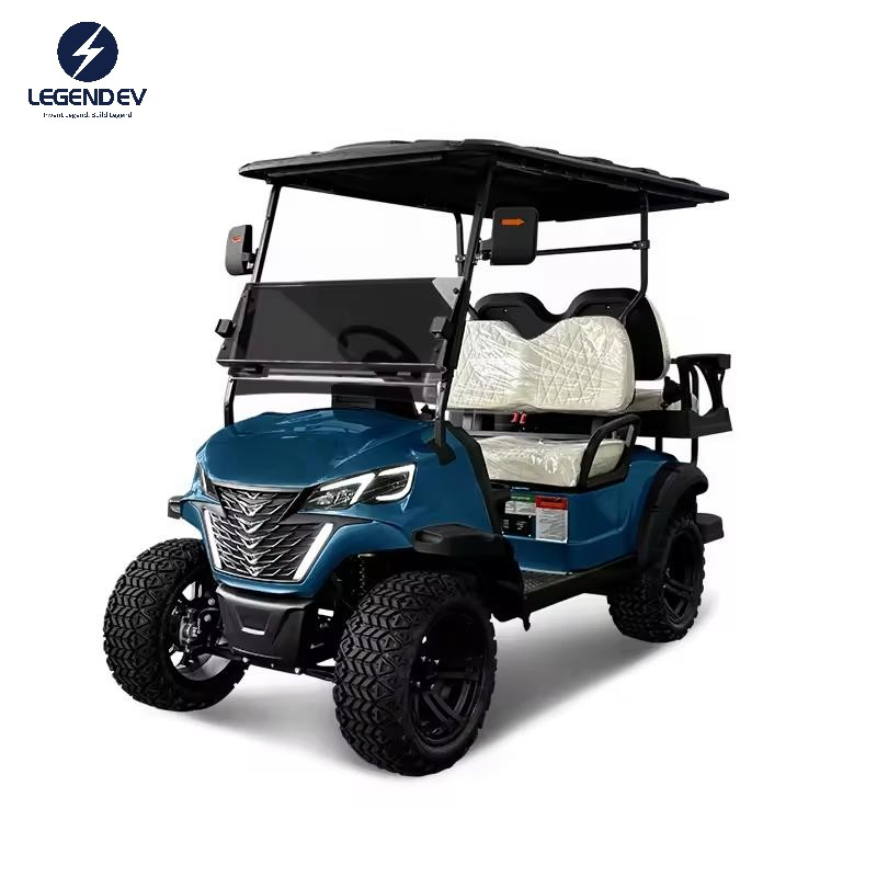 Best 2+2 Rear Foldable Seater Street Legal Solar Powered Electric Golf Cart