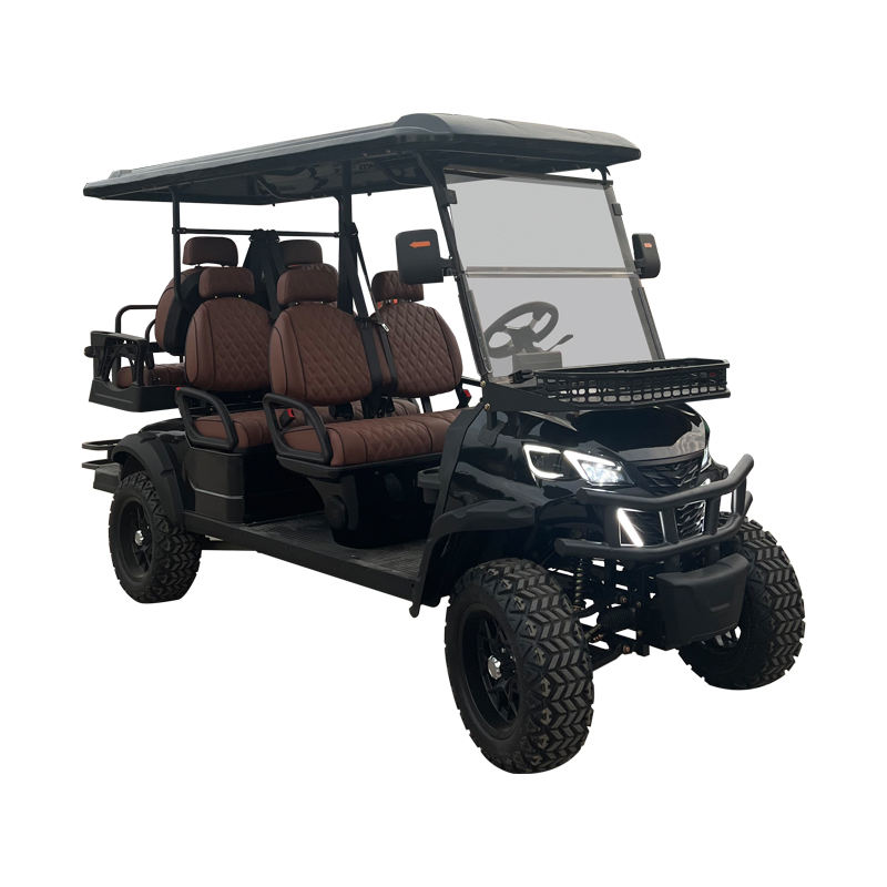 New Design Electric Off-Road 5-6 Seats Golf Cart 72V with 30-50Km/h Speed and 90km Range for Sightseeing