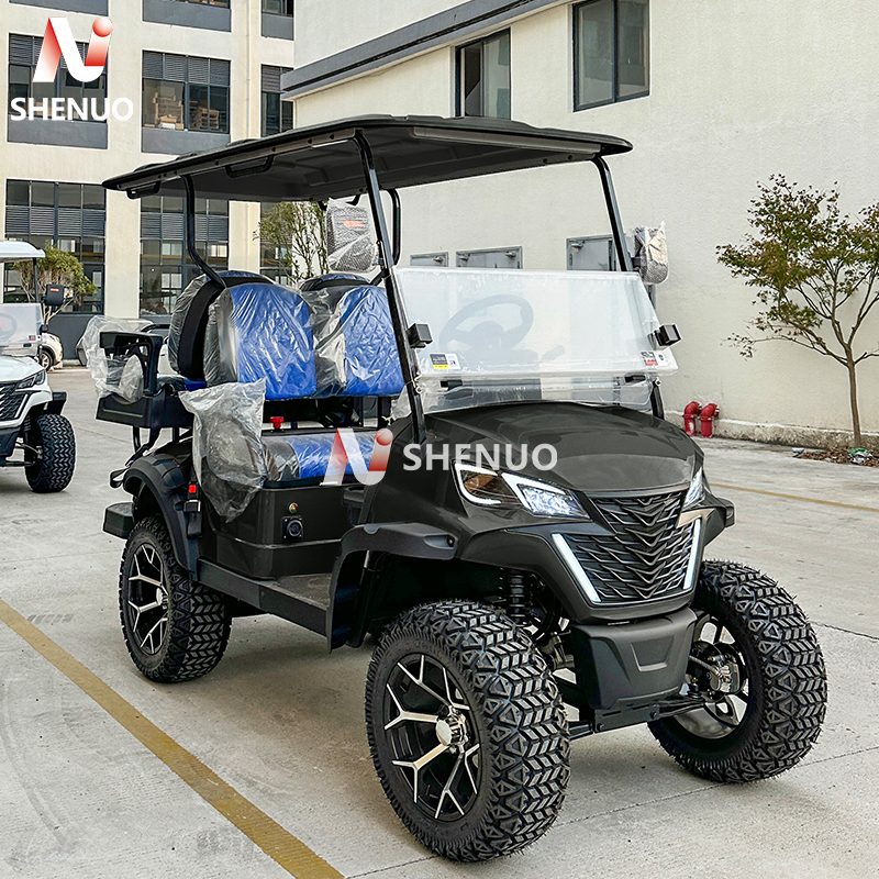 Farm Utility Golf Cart with Loading Area 4 Seater Electric 48V 5KW AC Motor 90km Range