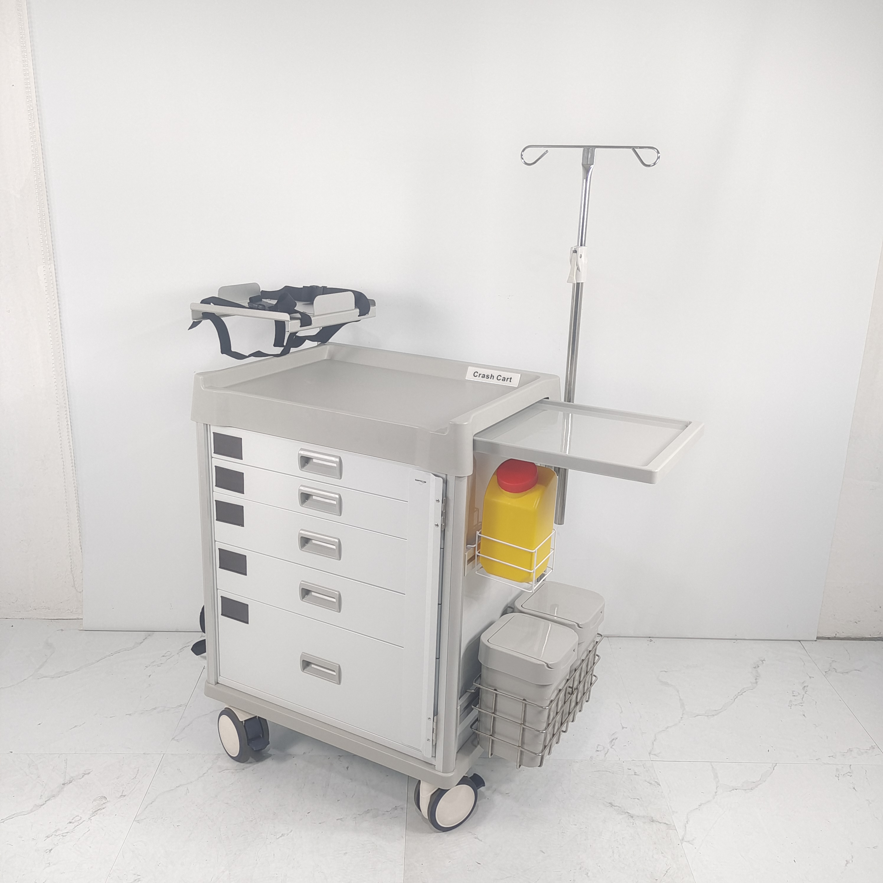 CE Certified Emergency Cart ISO13485 Trolley International Medical Project OEM Crash Cart Custom Hospital Cart