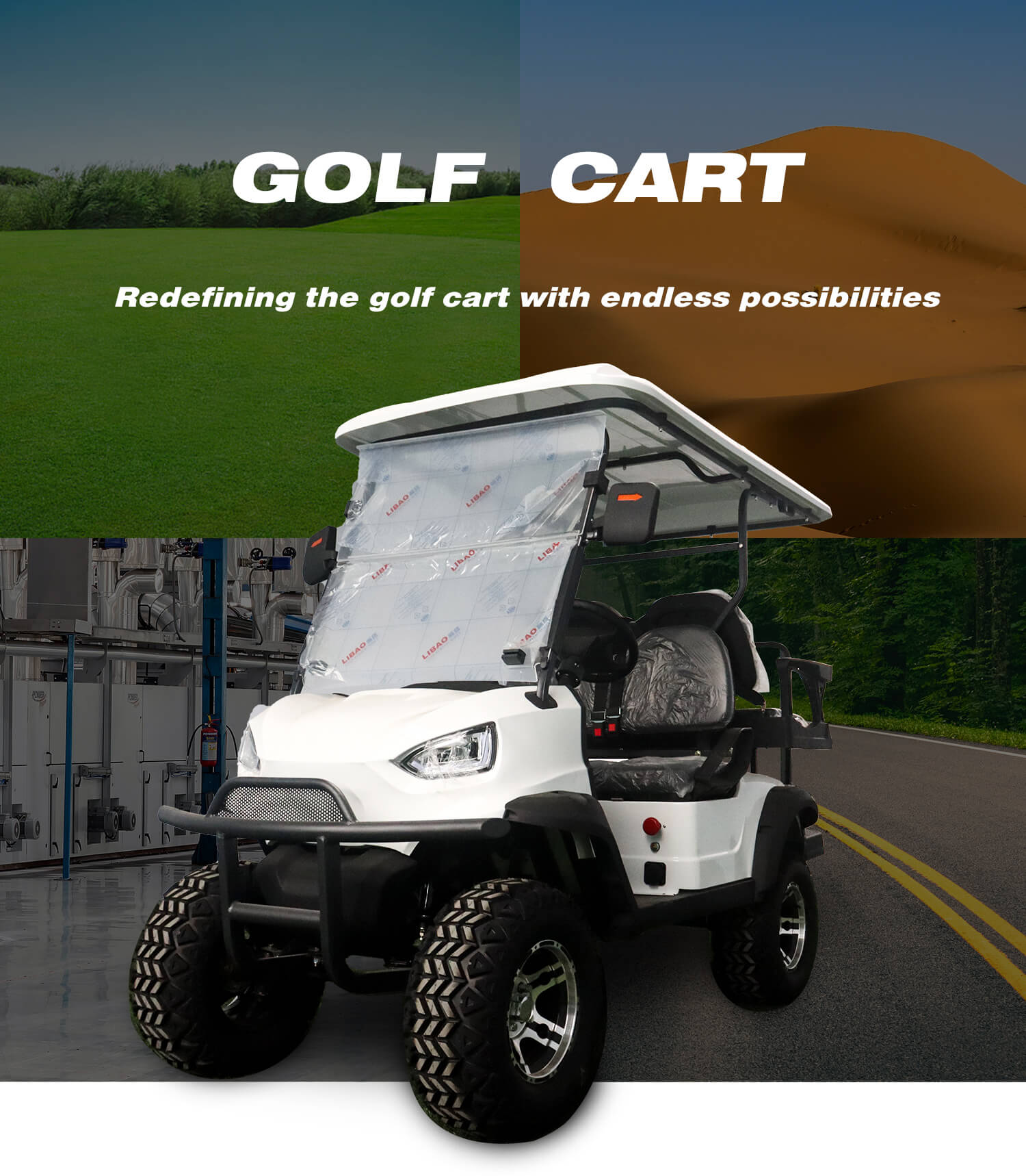 Electric Golf Cart Banner