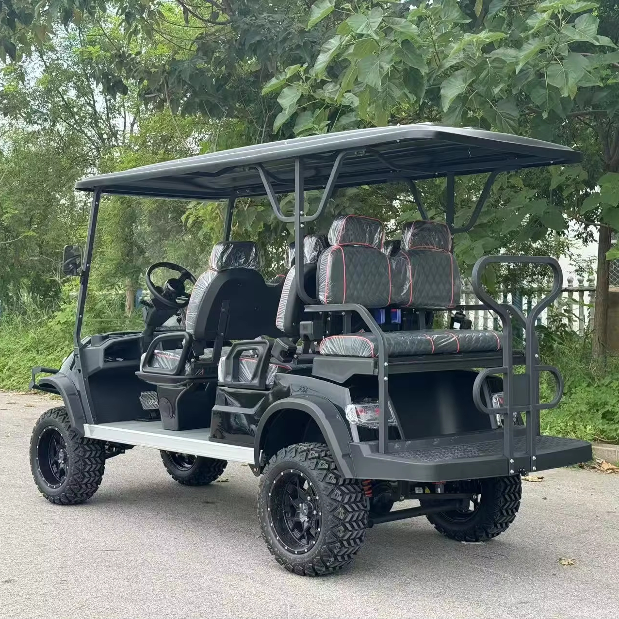 golf cart car Custom Off-Road 4+2-Seater Electric Golf Cart with Lithium Battery Professionally Designed for Clubs