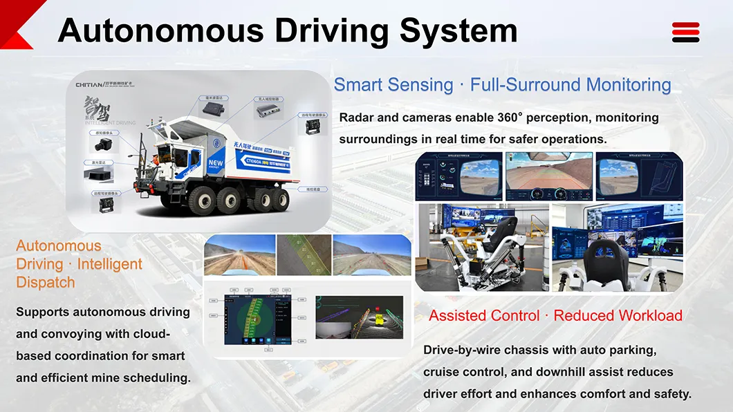 OEM Customizable Electric Mining Vehicle Zero Emission Open Pit Use