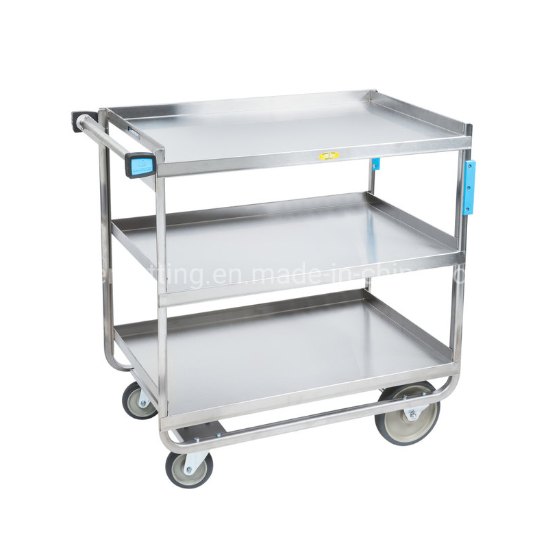 Hotel Metal Vehicle Service Carrier Cleaning Trolley Cart