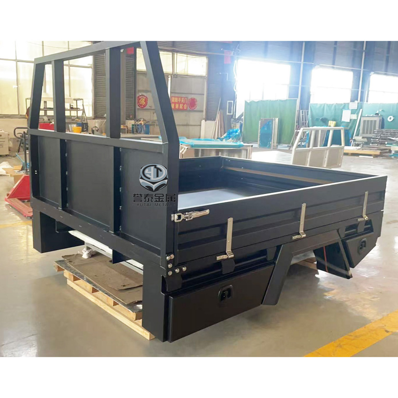 Flat Small Vehicle Industrial Utility Single Cab Steel Cargo Tray