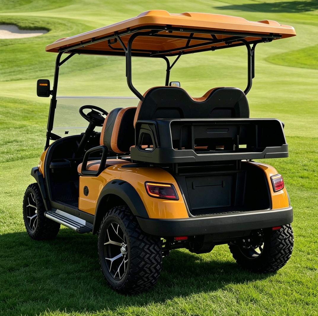 Made in China, Customizable 6-Passenger Electric Golf Cart With Rain Curtain, All-Terrain, LSV Approved