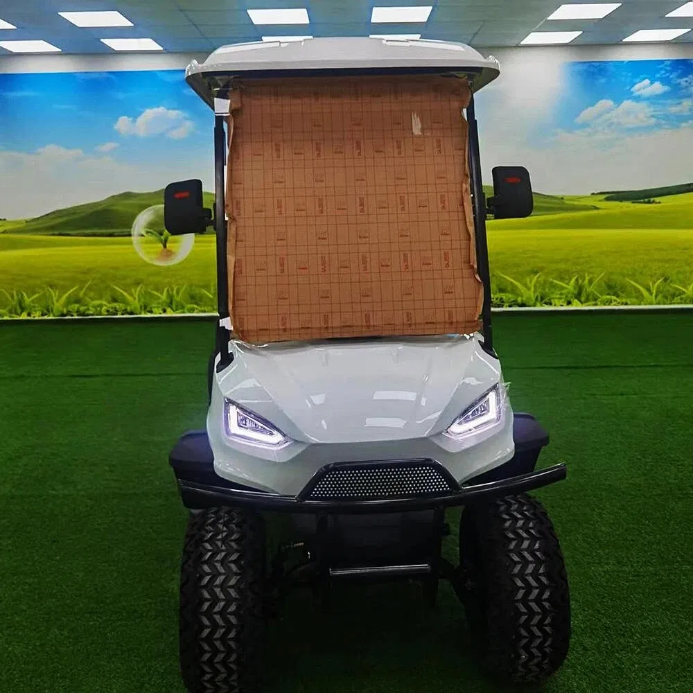 USA Hot Sale 2+2 Seats Solar Panel Powered off Road Electric Golf Cart for Scenic Camp Resort Golf Course &amp; Farm
