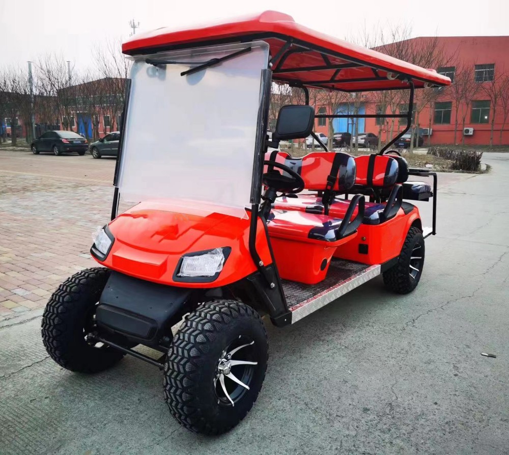 WELIFTRICH Electric Off-road Golf Cart 3-4 Seats Fully Waterproof 30-50km/h 90km Range Off-Road Tires