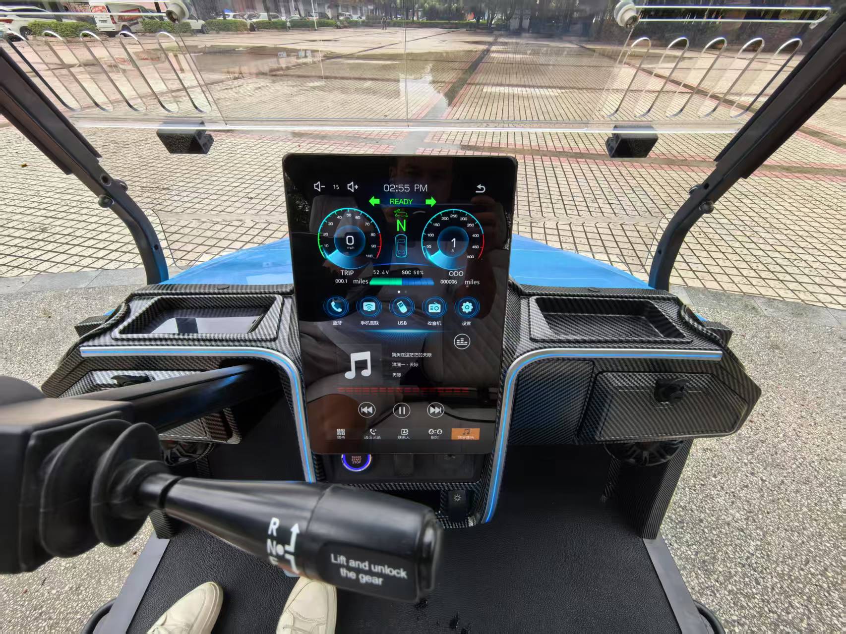 AWD selectable golf carts hunting buggy with dump bed 2 4 6 seater top luxury