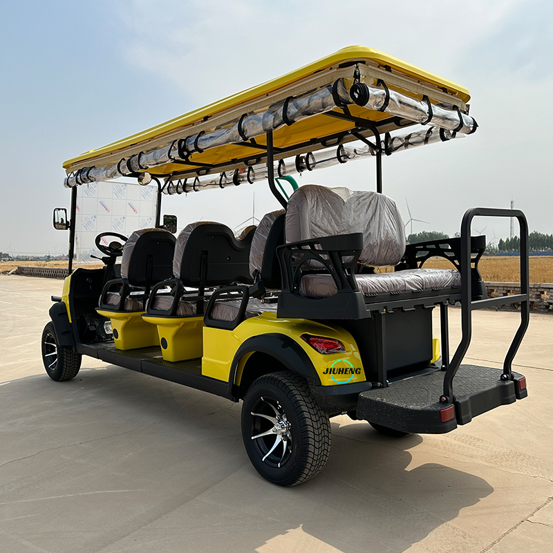 Wholesale 8-Seater Solar Powered Electric Golf Carts Sightseeing Carts for Golf Course Made in China