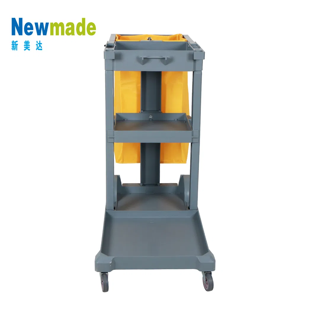 Restaurant Hotel Cleaning Trolley Janitor Cart Service Laundry Cart with Bag