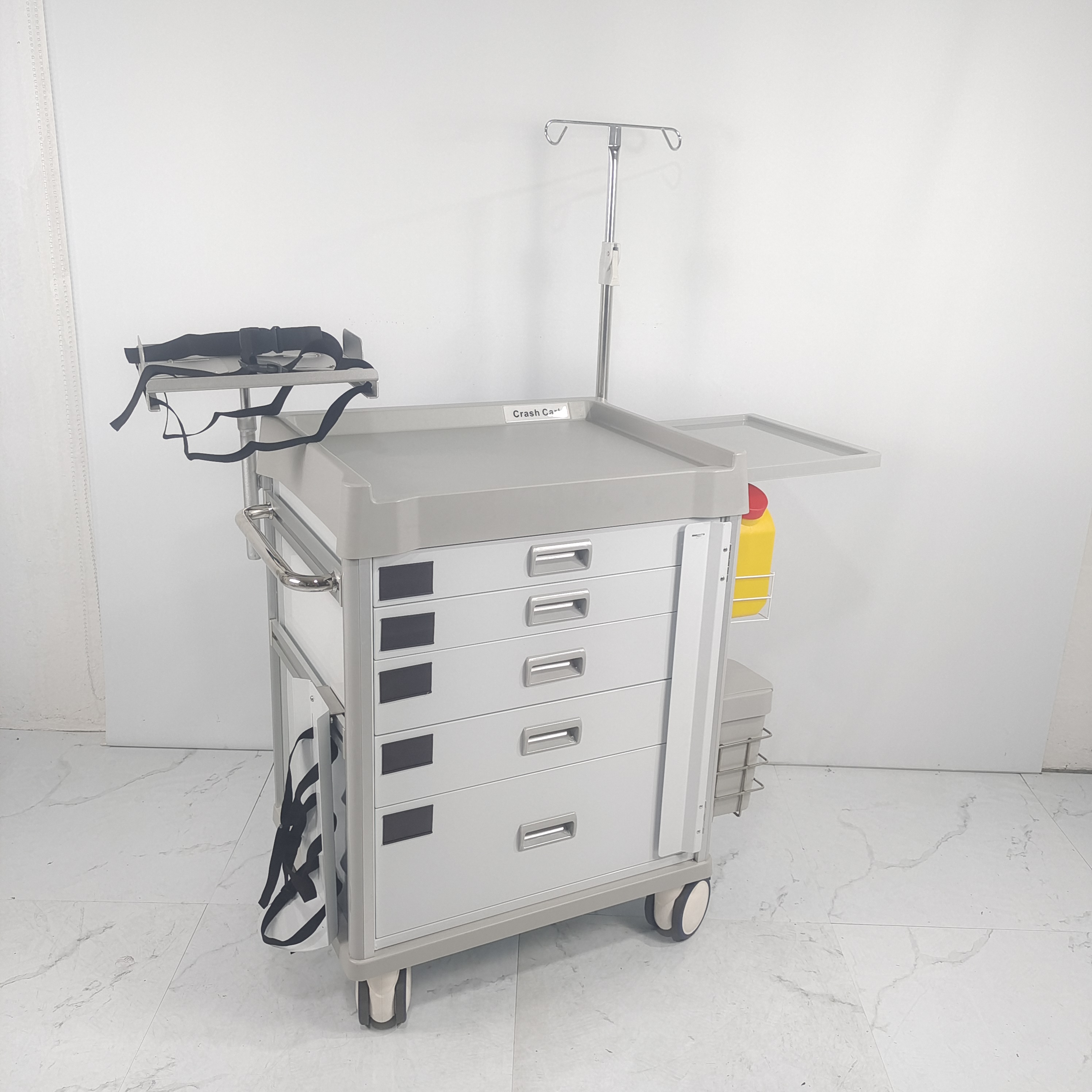 CE Certified Emergency Cart ISO13485 Trolley International Medical Project OEM Crash Cart Custom Hospital Cart