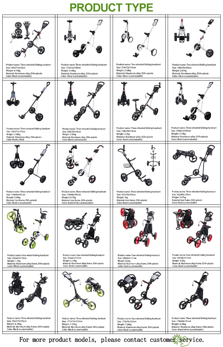 Folded Golf Trolley