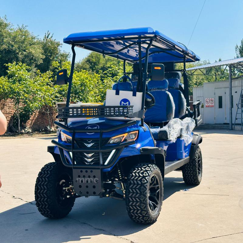 10 Inch Smart Large Screen Control Panel 4KW/5KW/7.5KW Motor 25MPH Electric Golf Cart 2+2 Seater Adult Sightseeing Vehicle