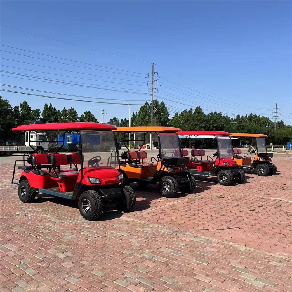 WELIFTRICH Electric Off-road Golf Cart 3-4 Seats Fully Waterproof 30-50km/h 90km Range Off-Road Tires