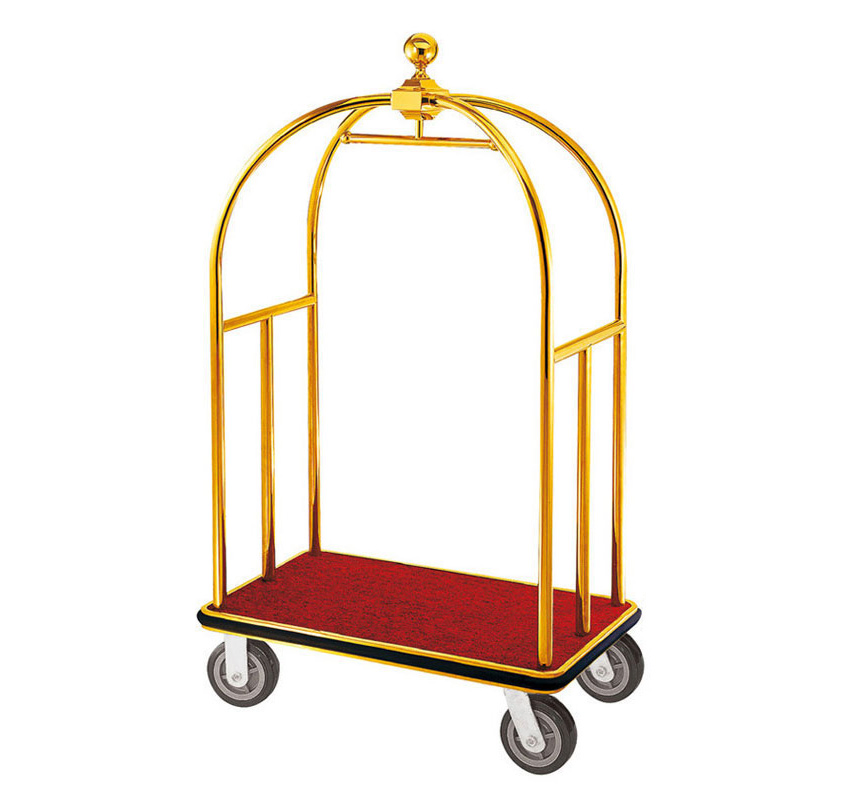 Premium Hotel Hand Trolley Service Cart for Efficient Guest Assistance