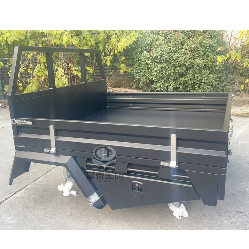 Flatbed Mining Aluminum Ute Tray Steel Industrial Cargo Utility Vehicle Tray