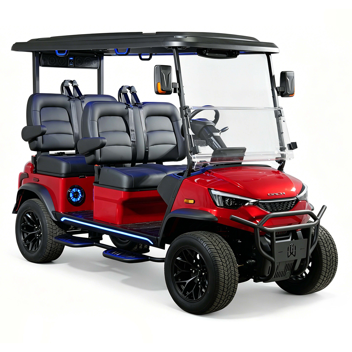 Customized Electric Golf Car 4 Seats Golf Buggy DC-G-F4 Golf Cart in Stock