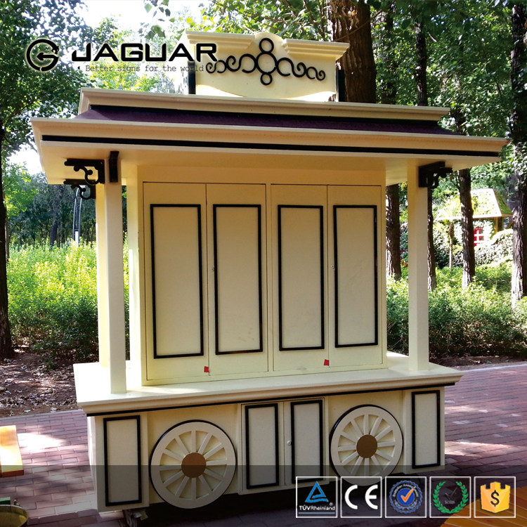 New Style Theme Park Amusement Cart Kiosk Fast Food Retail Moving Foods Cart