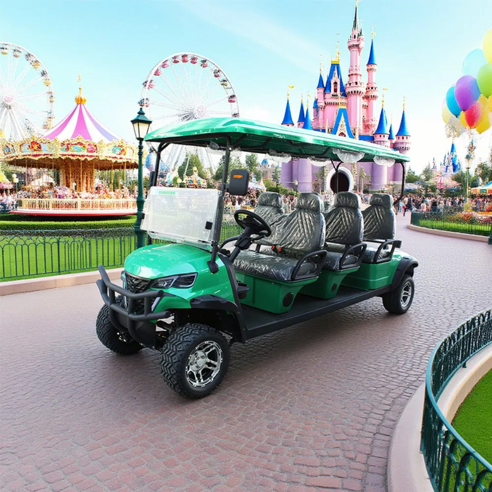 6 Seater Solar-Powered Folding Electric Golf Cart Convenient and Environmentally Friendly
