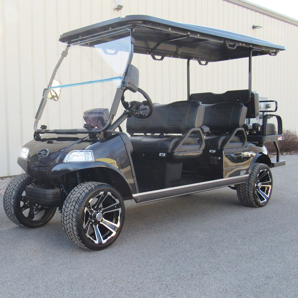 HDK Carrier 6 Lithium Electric Golf Cart 6 Passenger Smooth Ride for Property and Resort Service