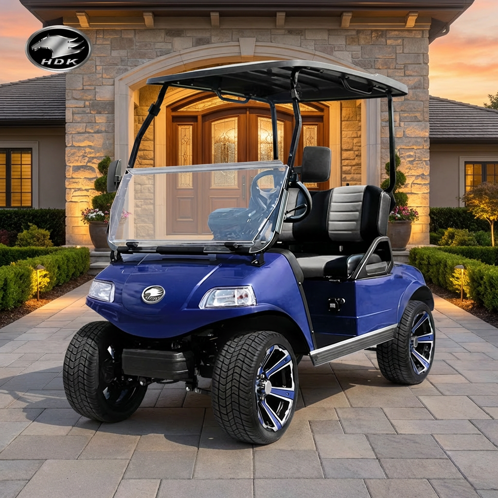 Classic 2 Passenger Electric Golf Cart 48V Battery 30-50km Range CE Certified Durable Commercial Use 6.3KW AC Motor 30% Climbing
