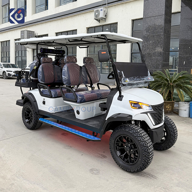 Lifted Lithium Battery Golf Cart 6 Seater 72v Hunting Buggy New 4 Wheel Electric Club Car Golf Cart for Sale