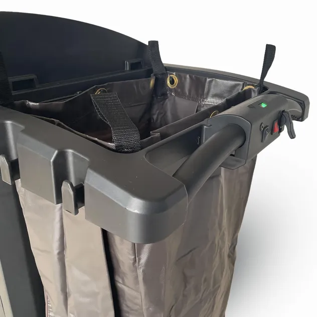 Powered Housekeeping Cart OEM Hotel Cleaning Trolley Room Service Maid Cart