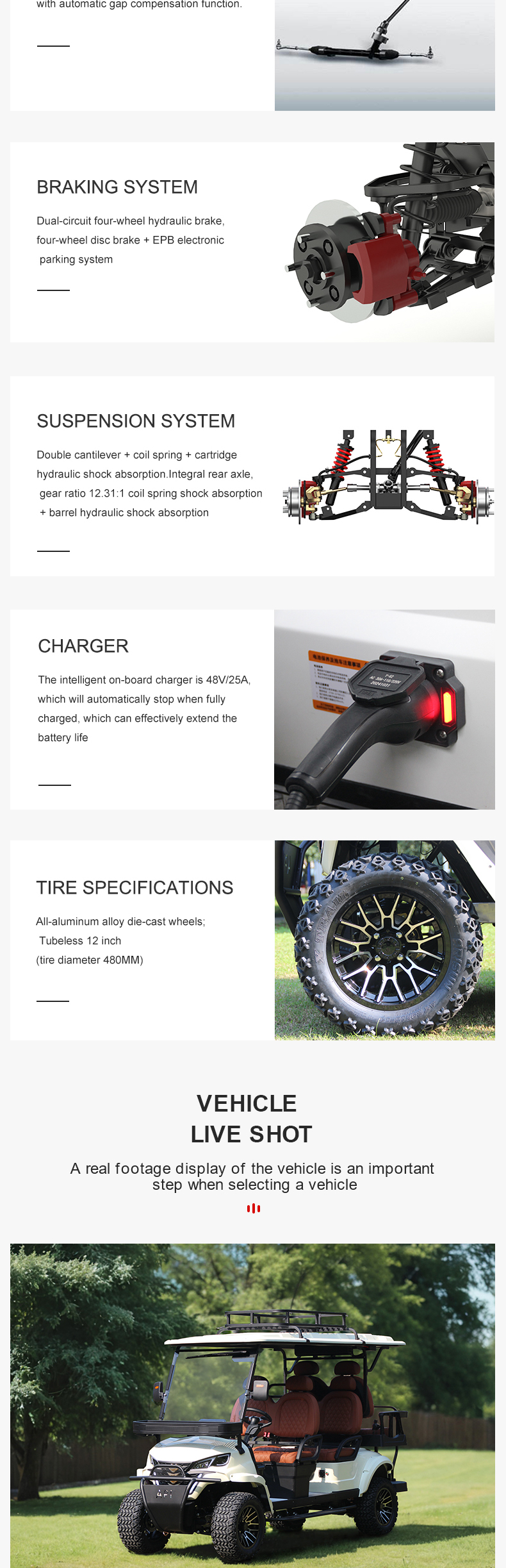 Electric Golf Buggy Features
