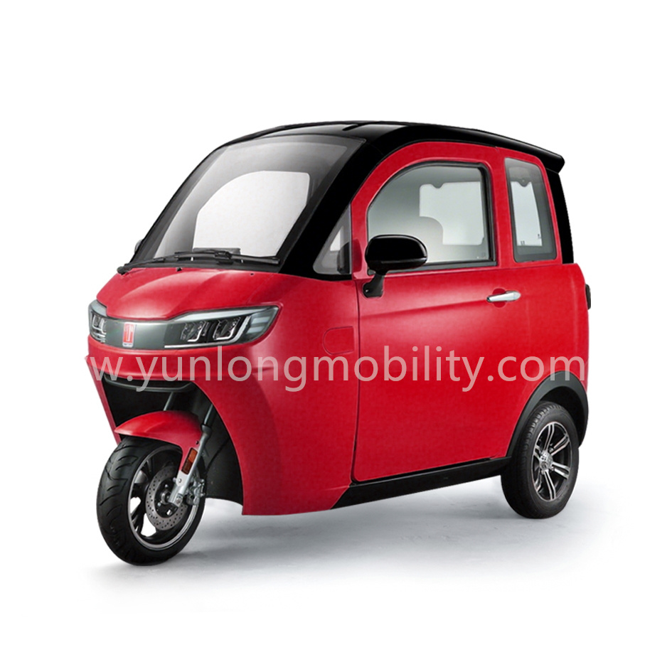 Enclosed Mobility Scooter-L2e EEC COC Certified Mini Electric Cabin Car 3 Wheel For Adults Or Young Man Without Driving License