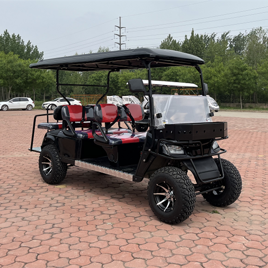 WELIFTRICH Electric Off-road Golf Cart 3-4 Seats Fully Waterproof 30-50km/h 90km Range Off-Road Tires