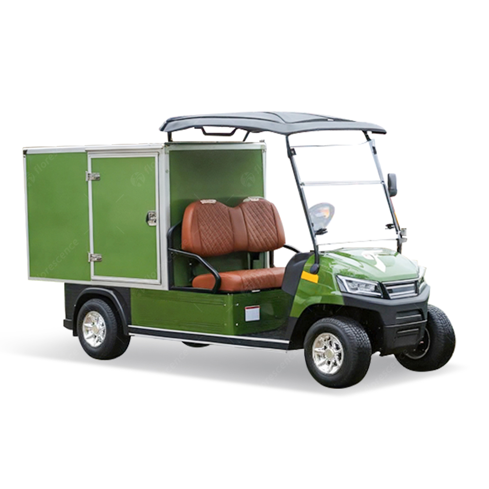 CE Approved 2 Seaters 48V High-Speed Golf Buggy Electric Cart with Cargo Box 5KW AC Motor 70-90km Range