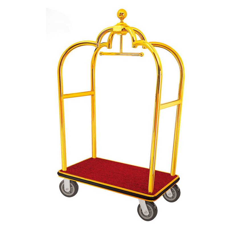 Premium Hotel Hand Trolley Service Cart for Efficient Guest Assistance