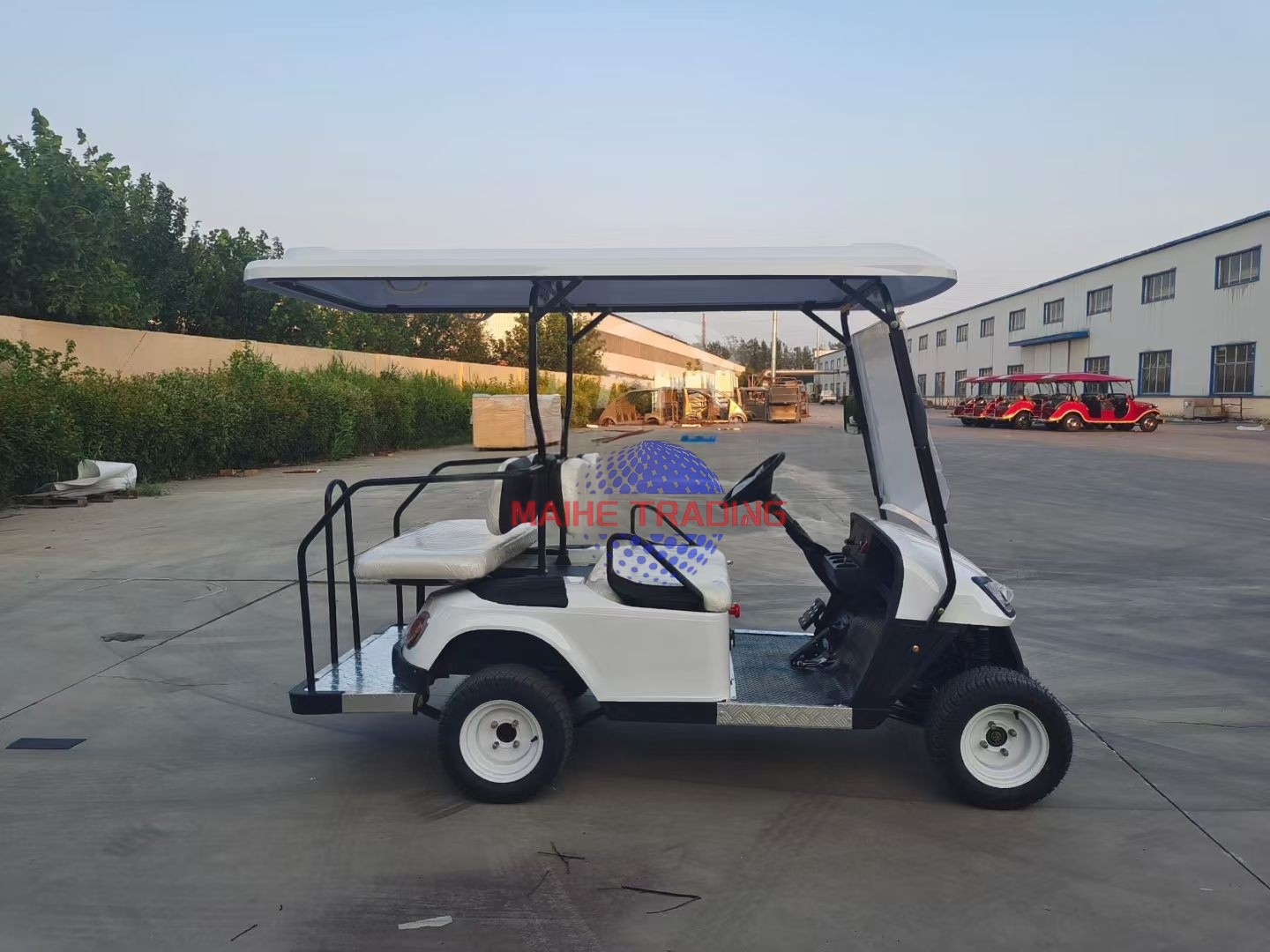 Used Electric Golf Cart 48V Battery Golf Buggy Passenger Utility Vehicle for Resorts 7-8 Seats 70-90km Range