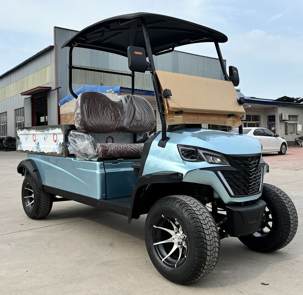 WELIFTRICH 5-6 Seater 72V Fully Waterproof Battery Operated Utility Cart Dump Cargo Bed Electric Golf Cart