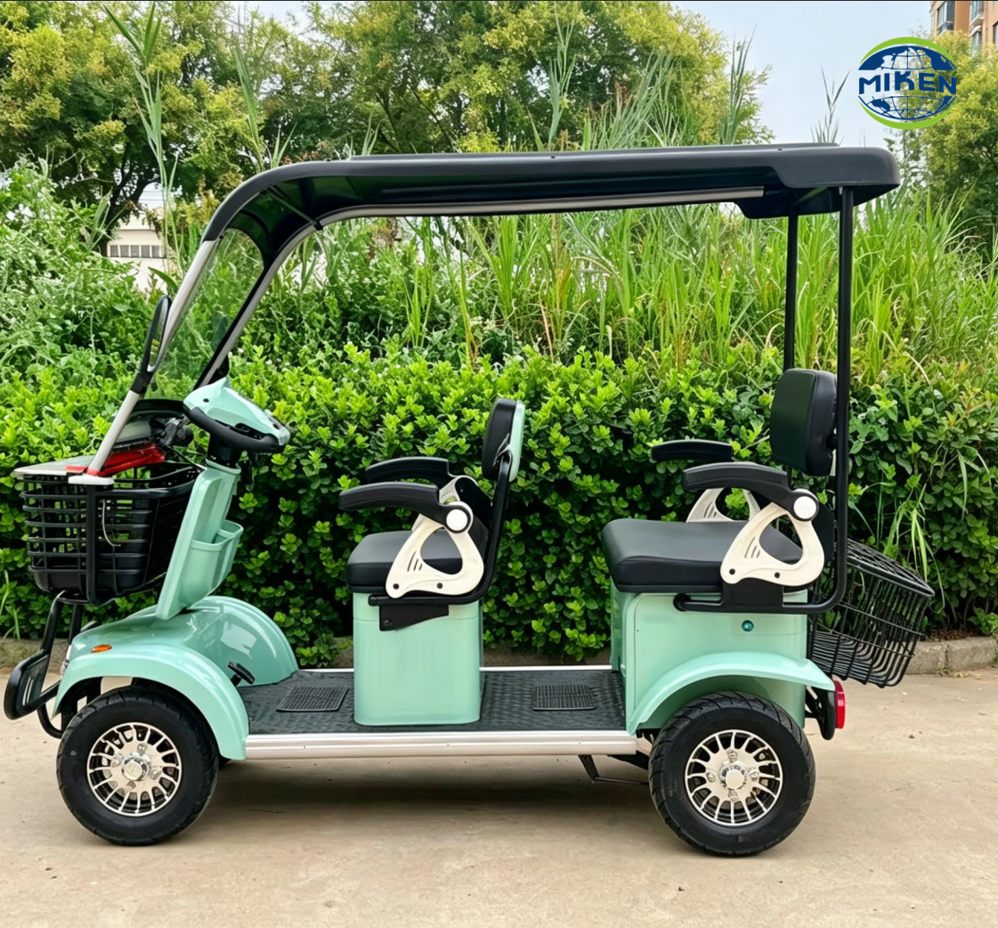 Shock Absorbing Electric Golf Cart 4 Wheel Mini Golf Vehicle for Daily Urban Travel