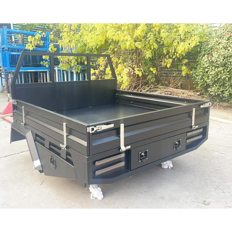 Flatbed Mining Aluminum Ute Tray Steel Industrial Cargo Utility Vehicle Tray