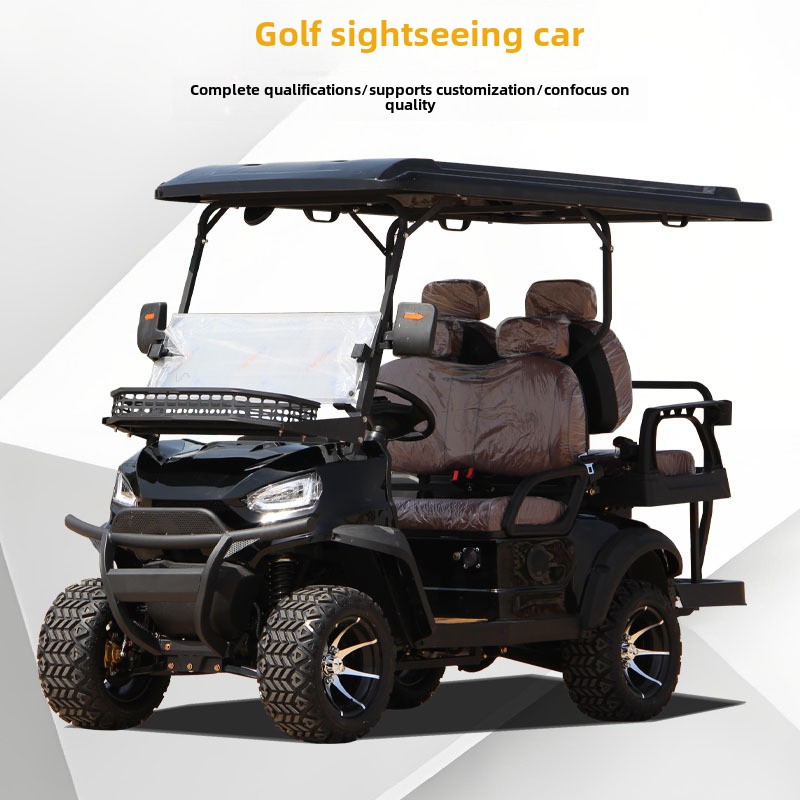 New 4-Seater Off-Road Electric ATV Golf Cart 48V Steel Battery Tourism Patrol Vehicle EEC Certified Export-Ready