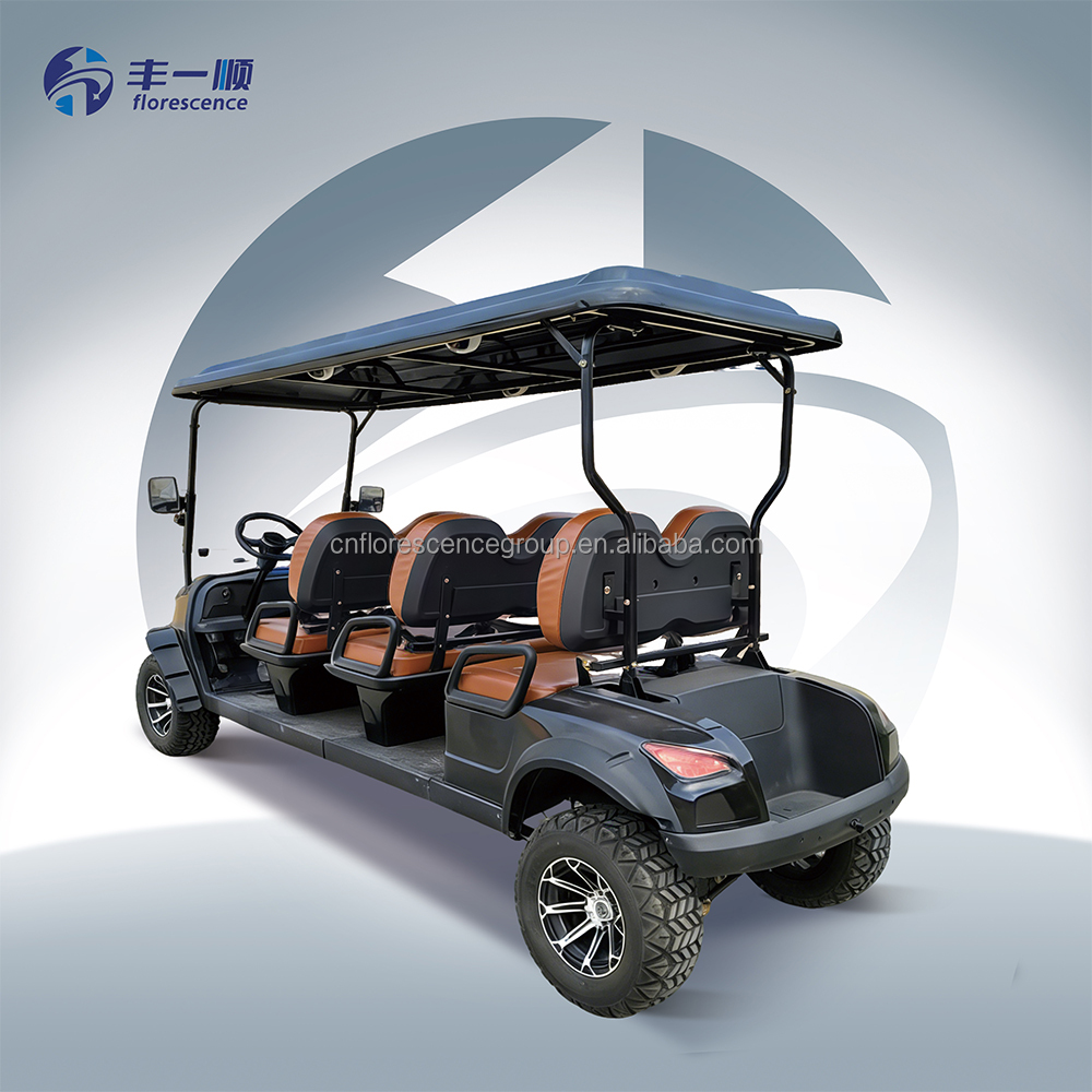 Cheap Luxury 6 Seater Low Speed Vehicle 4 Wheel Drive Push Electric Street Legal Golf Cart for Sale