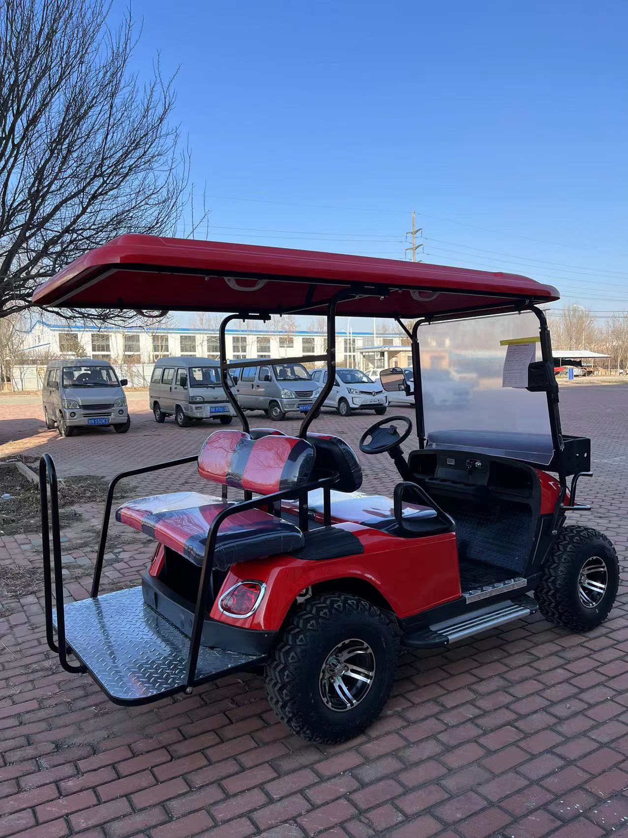 Off-road Golf Carts 4+2 Seats Off-Road Tires Golf Cart 30km/h