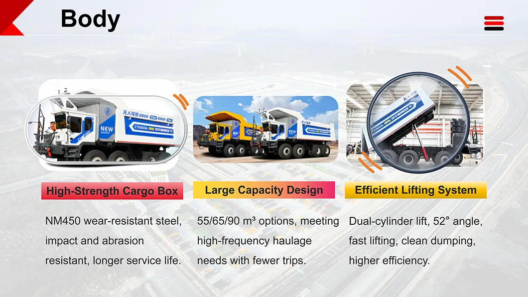 OEM Customizable Electric Mining Vehicle Zero Emission Open Pit Use