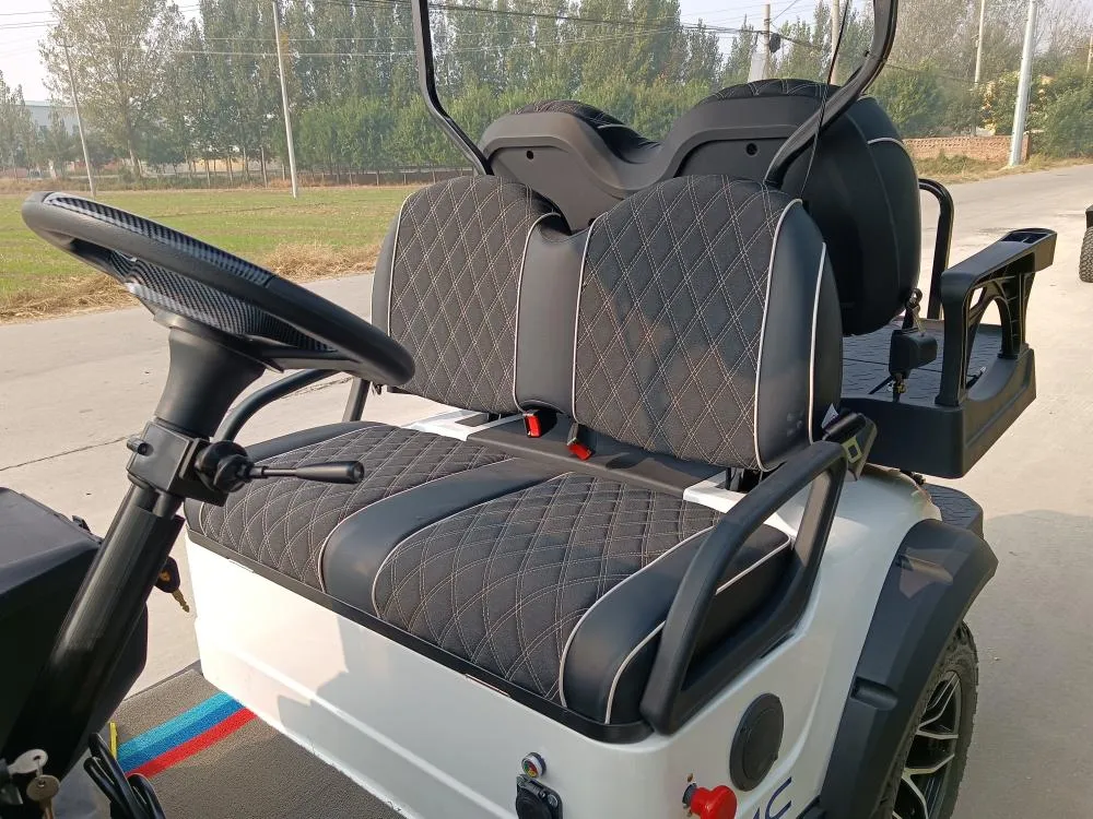 72V Lithium Battery 4 Wheel Golf Carts Solar Panels Powered off Road Electric Golf Cart 4 Seater