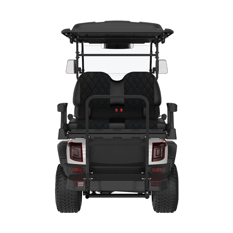Personalized 6 Person 5kw White Electric Golf Buggy 4+2 Seater Cheap Price Custom Lithium Battery Golf Cart