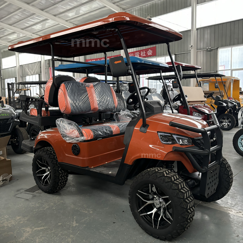 Long Range Battery Powered 48 Volt Adults Golf Kart Electric Solar Panels 4 Seat Buggy Golf Caddy Cart Electric