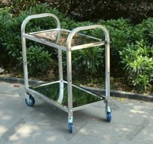 2/3tier Hotel Stainless Steel Service Carts/stainless Steel Service Transport Trolley