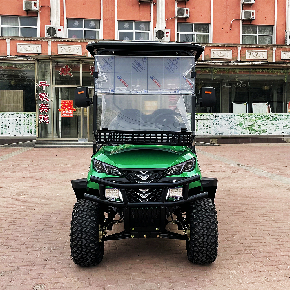 High Performance Six Seater Classic Golf Cart Powered by Solar Energy, Equipped with Lithium Battery 48V/60V/72V Hunting Cart