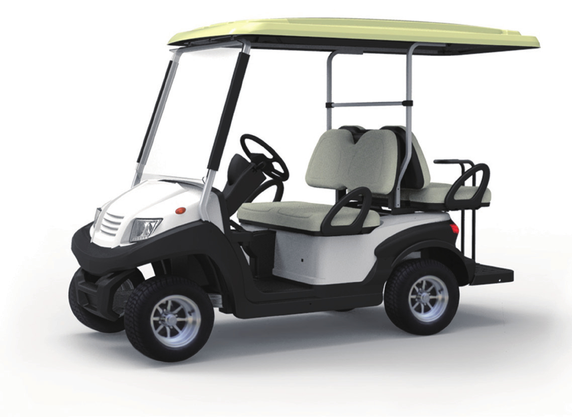 Golf cart interior detail