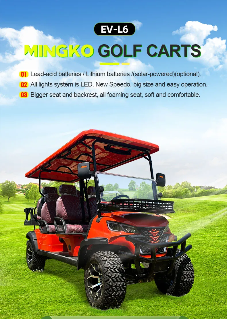 Solar-Powered Optional Golf Cart with 12-Inch Aluminum Wheels
